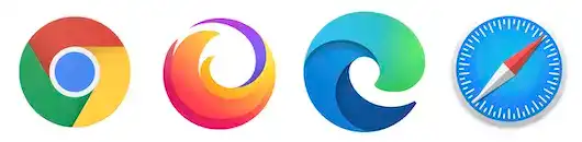 Supports Chrome, Firefox, Edge, Safari