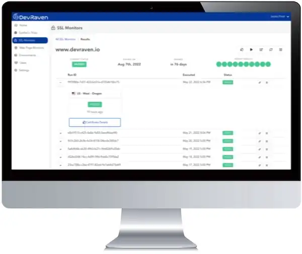 Setup warn intervals to receive alerts before the certificate expiry