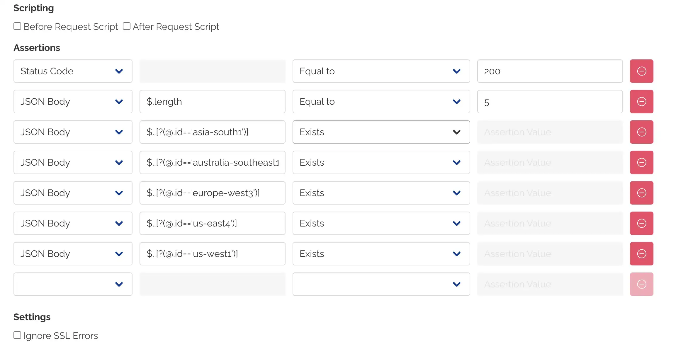 Network tracing and error logs